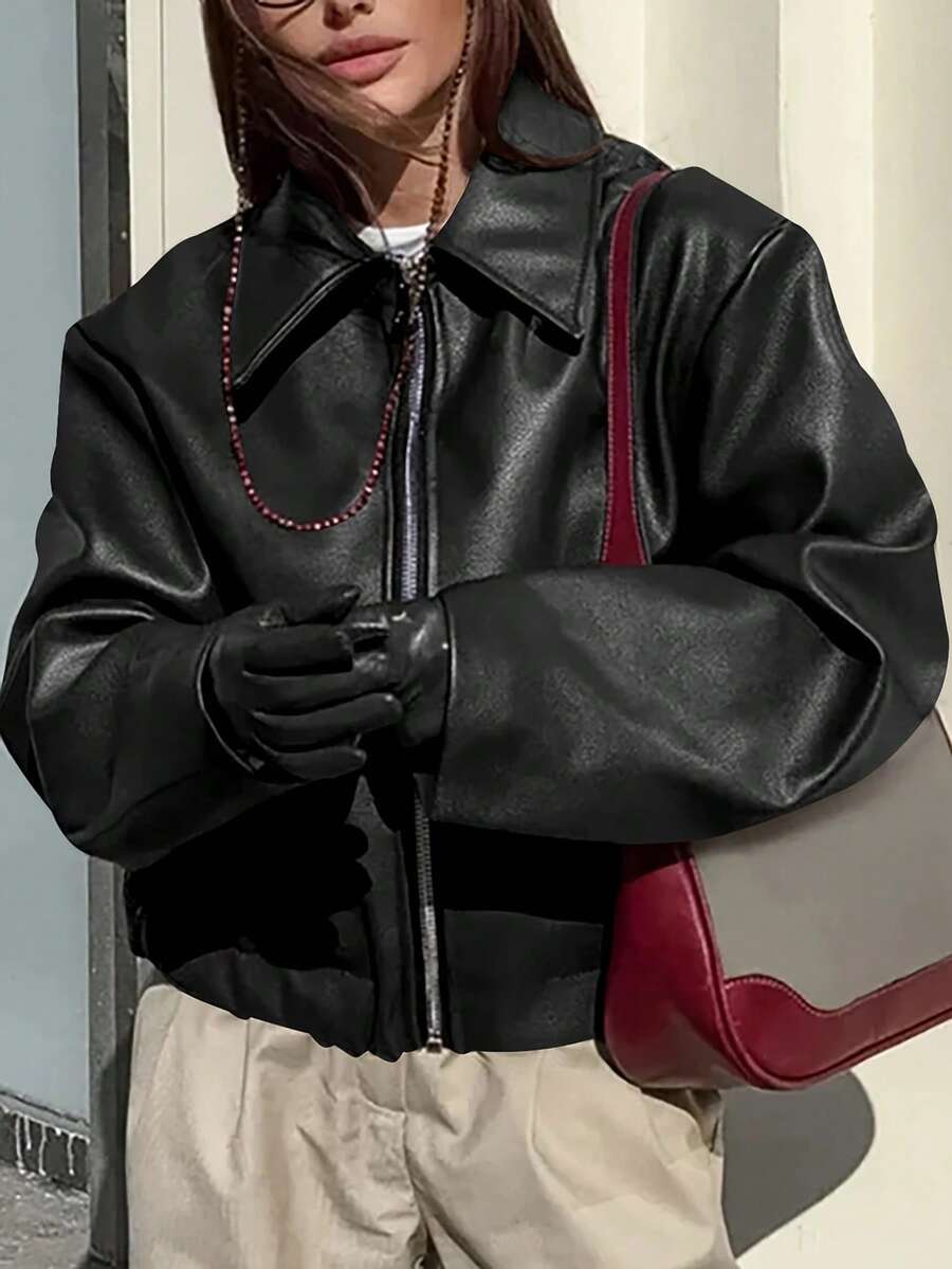 Linéa – Veste en Cuir