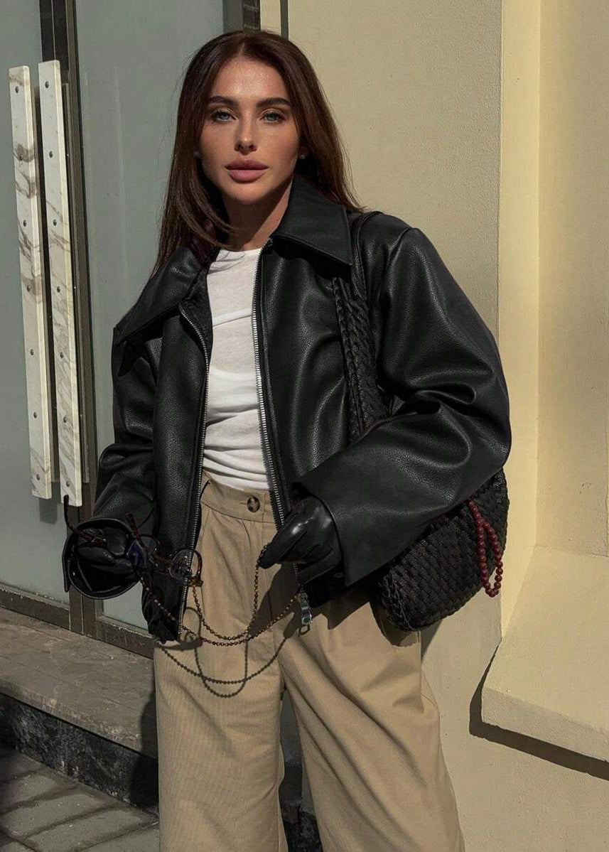 Linéa – Veste en Cuir