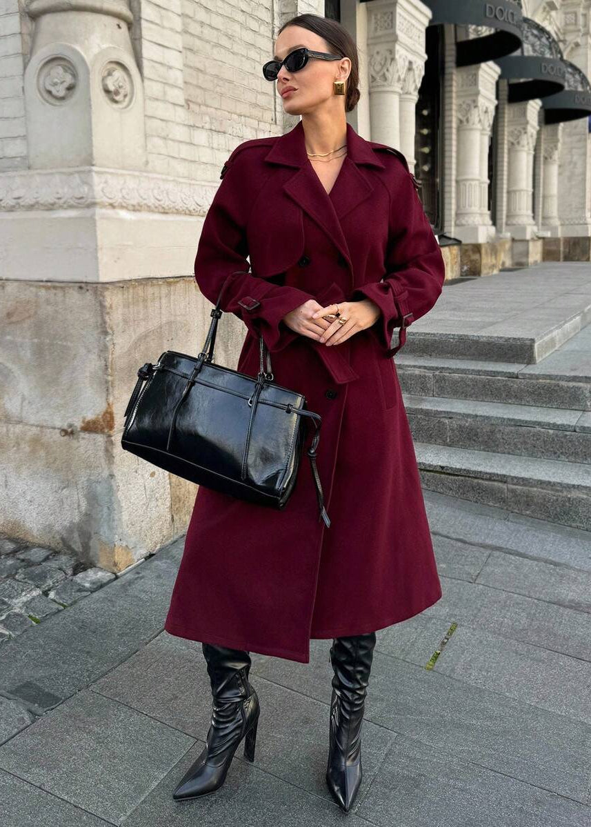 Clara Coat – Rouge Grenat