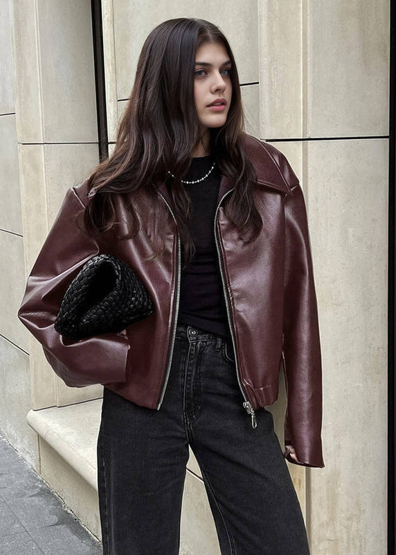 Linéa – Veste en Cuir