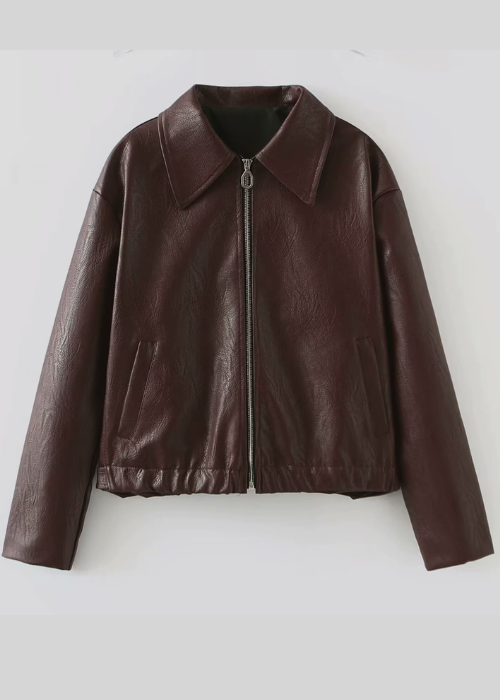 Linéa – Veste en Cuir