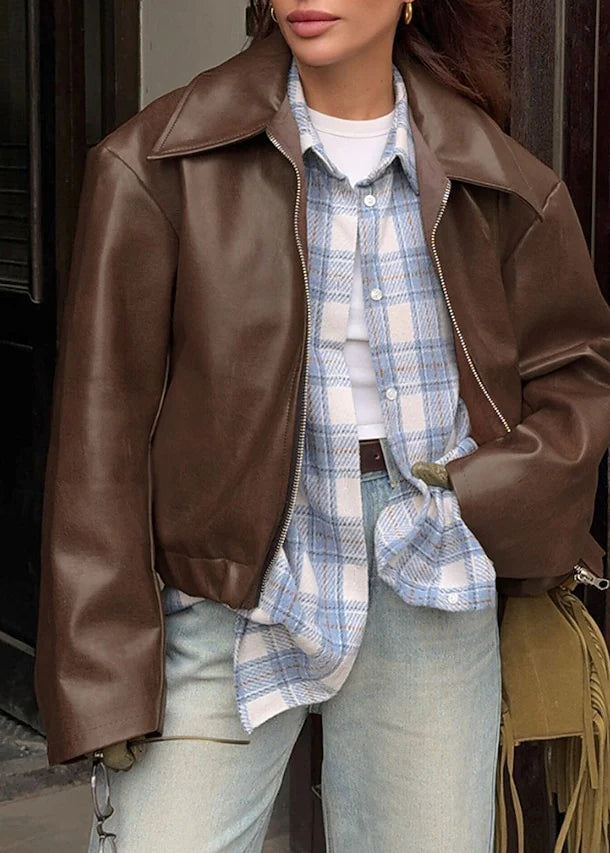 Linéa – Veste en Cuir