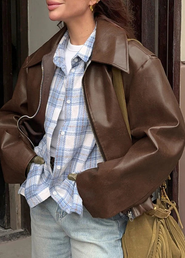 Linéa – Veste en Cuir