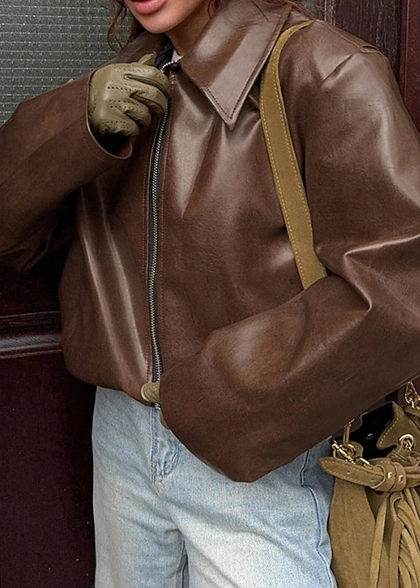 Linéa – Veste en Cuir