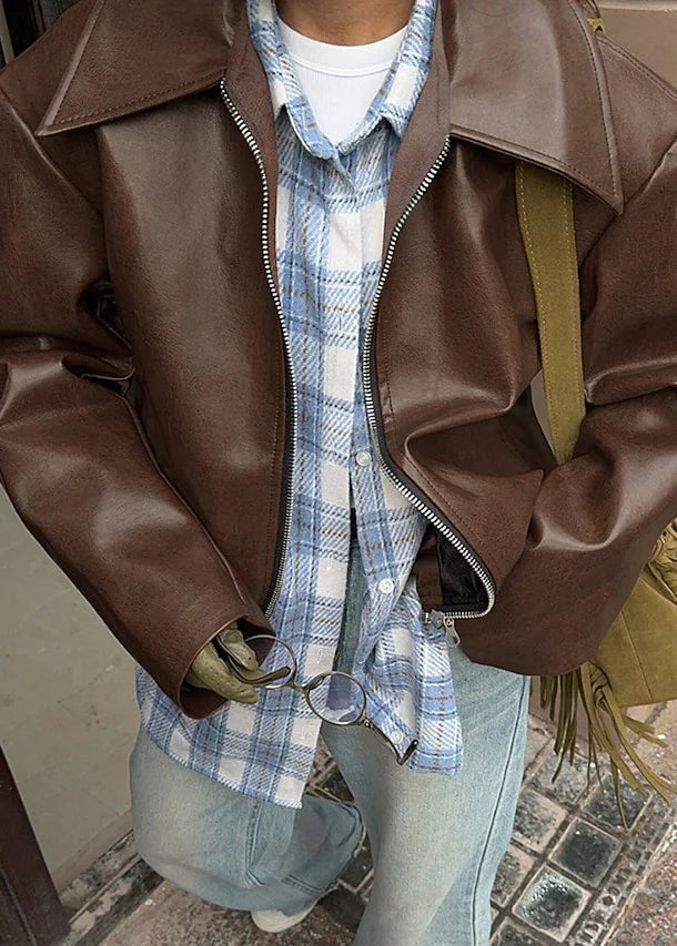 Linéa – Veste en Cuir