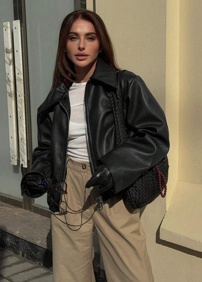 Linéa – Veste en Cuir