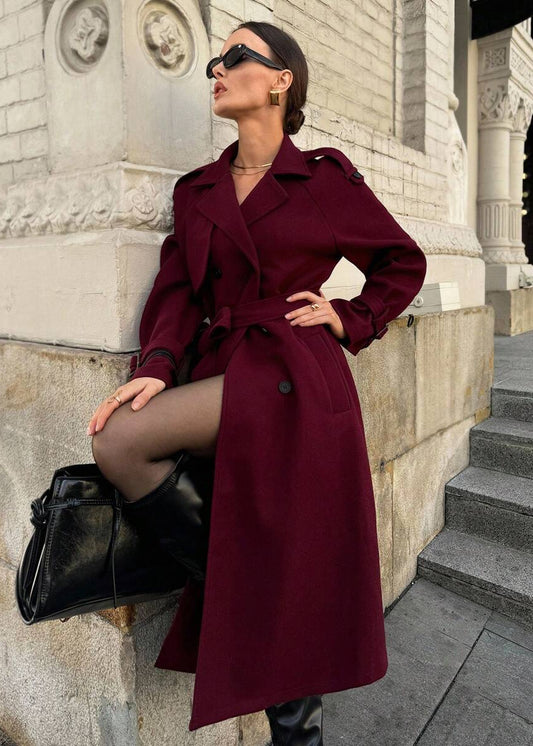 Clara Coat – Rouge Grenat