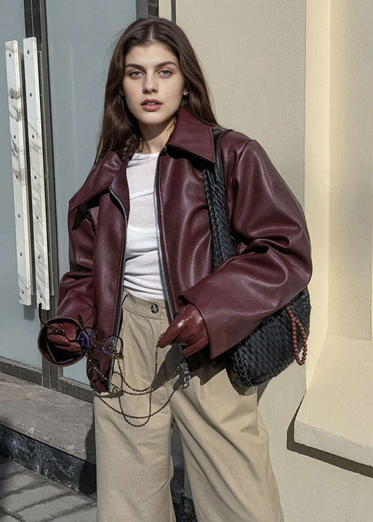 Linéa – Veste en Cuir